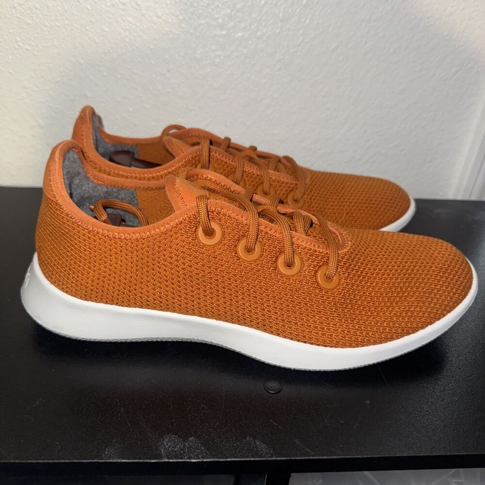 Allbirds Women's Tree Runner Sneakers Size 11 Rustic Orange Twilight White